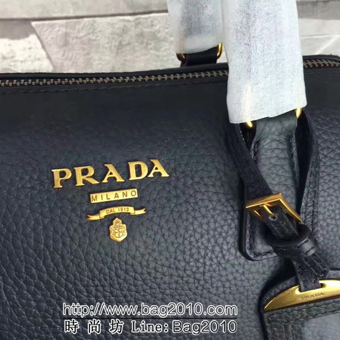 普拉達PRADA原單 1BD031 米蘭最新版 原單荔枝紋牛皮手提肩背包 PHY1100